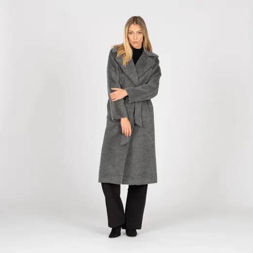 Sofia hall karvane pikk mantel