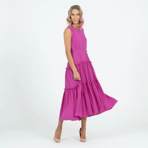 Aria fuksia satsidega kleit