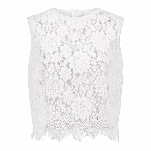 Rosa valge pitsist top